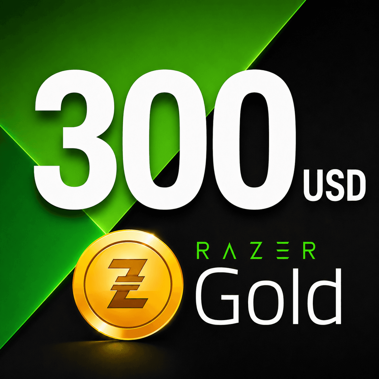 $300 Razer Gold USD PIN