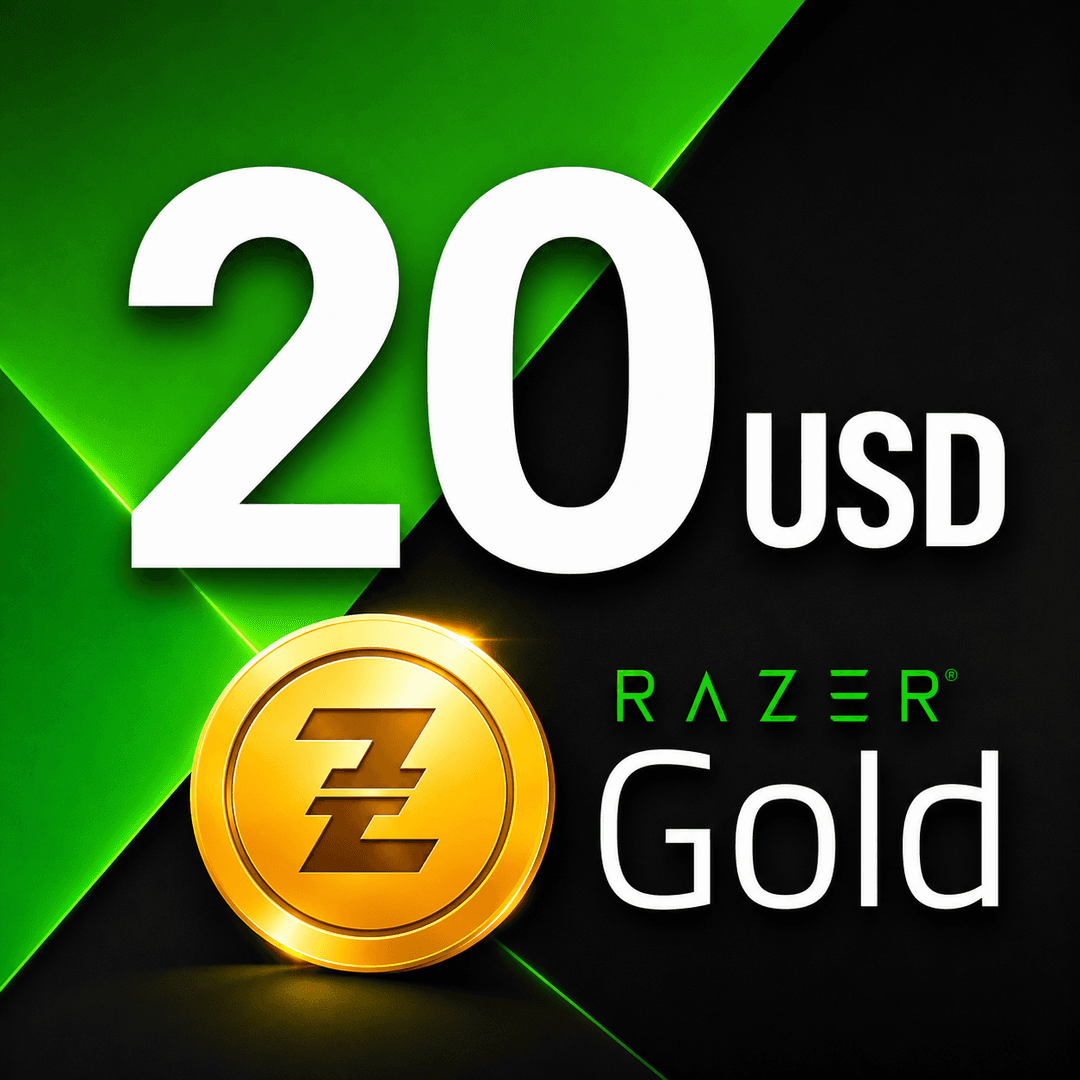 Razer Gold 20 USD Satın Al ürün görseli